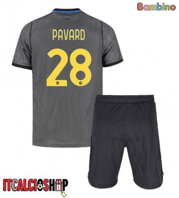 Inter Milan Benjamin Pavard #28 Terza Maglia Bambino 2026-27 Manica Corta (+ Pantaloni corti)